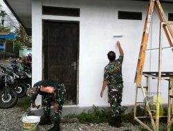 Kodim 1710/Mimika Gelar Bakti Teritorial Perbaiki Fasilitas Kesehatan Umum