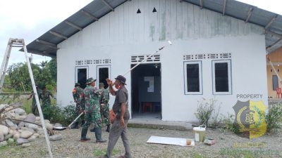 Kodim 1710/Mimika Gelar Karya Bakti Perbaiki Tempat Ibadah