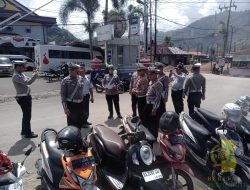 Satlantas Polres Pesisir Selatan Gandeng Dishub Sosialisasi Penggunaan Strobo dan Penataan Parkir Liar