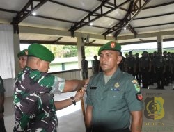 Dandim 1710/Mimika Pimpin Acara Korps Raport Kenaikan Pangkat