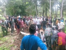 Satgas TMMD Kodim 1505/Tidore Peduli Warga Berduka