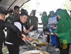 Kodim 1710/Mimika Gelar Masak Besar dan Olahraga Bersama