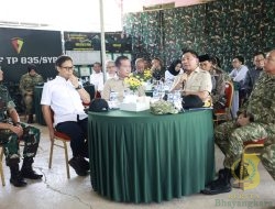 Panglima TNI Dampingi Menhan RI Tinjau Yonif TP 835/Samota Yudha Bhakti di Sumbawa