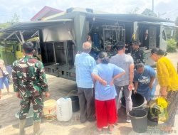 Mobil RO Yon Zipur 1/DD Siap Pastikan Ketersedian Air Bersih di Tapanuli Utara