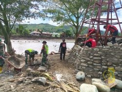 Sinergi TNI dan Kementerian Pertahanan Bangun Jembatan Gantung di Aceh