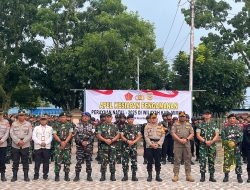 Dandim 1710/Mimika dan Personel Ikuti Apel Kesiapan Pengamanan Perayaan Natal 2025