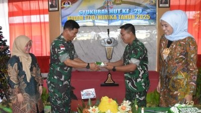 Kodim 1710/Mimika Gelar Syukuran Sederhana HUT ke-29