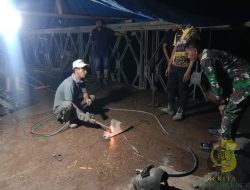 Pembangunan Jembatan Bailey Teupin Reudeup Penghubung Bireuen–Aceh Utara Capai 99 Persen