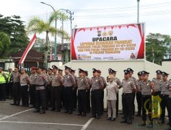 Polres Tabalong Menggelar Upacara Kenaikan Pangkat
