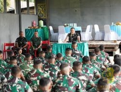 Danrem 172/PWY Kunjungi Kompi A Yonif TP 815/WGT: Disiplin, Kesiapsiagaan, dan Kepatuhan Prajurit