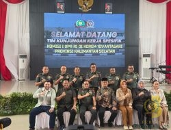Korem 101/Antasari Sambut Kunjungan Kerja Komisi I DPR RI