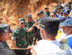 Kasum TNI Tinjau Pembangunan Huntara-Huntap di Tapanuli Selatan